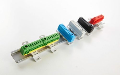 FTG KS74H1PE ECB elosztó blokk Be: 1×25 mm² Ki: 7×4 mm², 76A - ZÖLD/SÁRGA