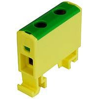 FTG KVIAC 1 pólusú TS35-ös kalapsínre pattintható átvezető blokk 16 mm² - ZÖLD/SÁRGA