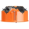 Kaiser 9273-92 120 mm átmérőjű kerek ECON légtömör gipszkarton elágazó doboz / kötődoboz fedéllel és fedélrögzítő csavarral