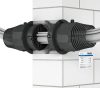Kaiser 9459-04 DS 90 / 120 mm tűzvédelmi védőcső- és kábelköteg átvezető válaszfalakhoz