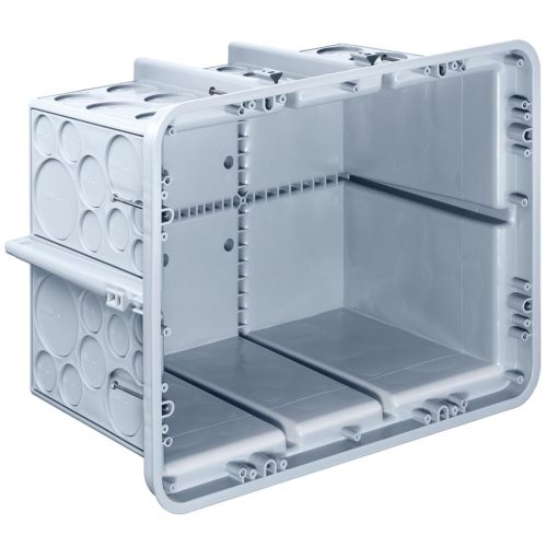 Kaiser 9917.21 extra nagyméretű 400×300×220 mm mély kábelrendező doboz / elágazó és kötődoboz beton falazatba és mennyezetbe