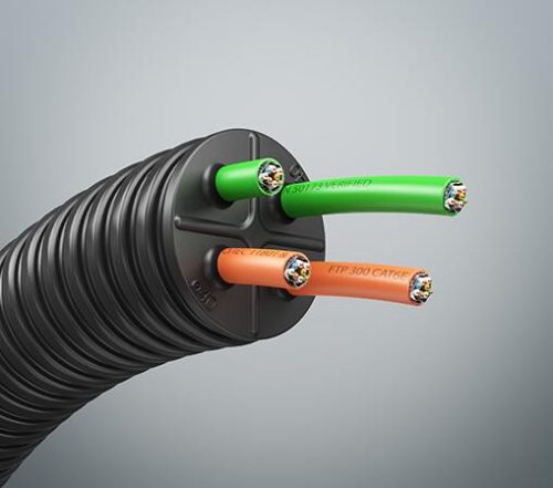 Kaiser 1040-40 ECON M40 gumimembrános légtömör védőcső lezáró tömítődugó vezetékek átvezetéséhez