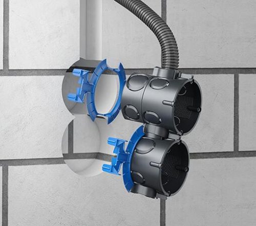 Kaiser 1055-04 sorolható süllyesztett MÜDS szerelvénydoboz