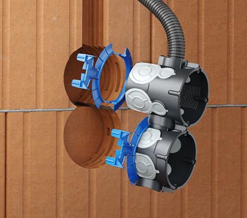 Kaiser 1055-21 ECON légtömör sorolható süllyesztett MÜDS szerelvénydoboz