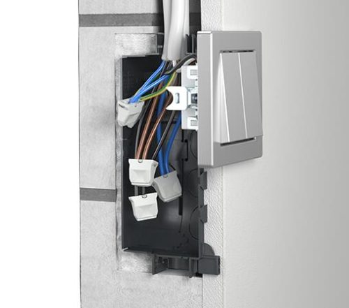 Kaiser 1068-02 Elektronik sorolható süllyesztett MÜDS szerelvénydoboz 2 db csavarral