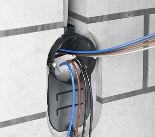 Kaiser 1068-02 Elektronik sorolható süllyesztett MÜDS szerelvénydoboz 2 db csavarral