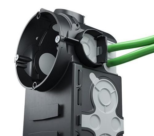 Kaiser 1068-21 ECON légtömör Elektronik sorolható süllyesztett MÜDS szerelvénydoboz 2 db csavarral