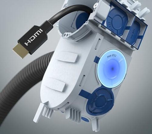 Kaiser 1068-26 UP¹ ECON Fix Elektronik sorolható légtömör süllyesztett MÜDS szerelvénydoboz 2 db csavarral