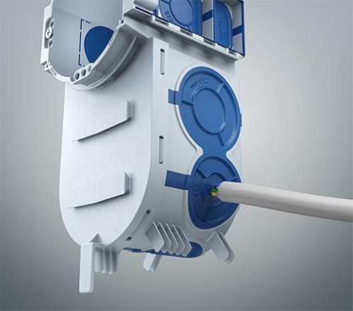 Kaiser 1068-26 UP¹ ECON Fix Elektronik sorolható légtömör süllyesztett MÜDS szerelvénydoboz 2 db csavarral