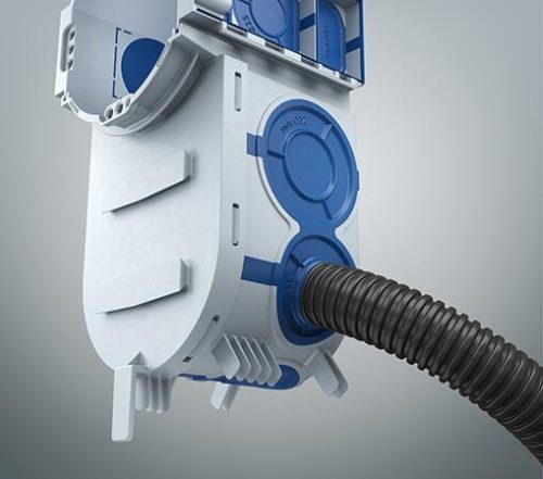 Kaiser 1068-26 UP¹ ECON Fix Elektronik sorolható légtömör süllyesztett MÜDS szerelvénydoboz 2 db csavarral