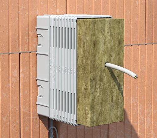 Kaiser 1159-24 univerzális eszköztartó szerelőlap, hőszigetelés-vastagsághoz állítható 60-160 mm között (emelőelemmel max. 360 mm)