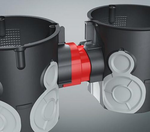 Kaiser 1159-34 91 mm-es távolságtartó idom sorolható szerelvénydobozokhoz