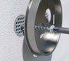 Kaiser 1159-50 kétrészes Mini készüléktartó tipli 80 mm-nél vastagabb színezett homlokzati hőszigetelésbe - terhelhetőség: 3 kg.