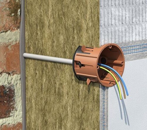 Kaiser 1159-55 ECON® Iso+ szerelvény és kötődoboz farost és kőzetgyapot ETICS rendszerekhez