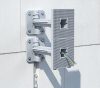Kaiser 1159-60 teleszkópos eszköztartó szerelőlap, hőszigetelés-vastagsághoz állítható 80-200 mm között