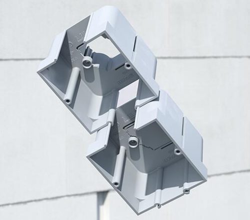 Kaiser 1159-61 teleszkópos szerelvénydoboz tartó, hőszigetelés-vastagsághoz állítható 80-200 mm között