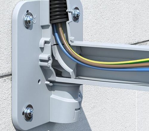 Kaiser 1159-61 teleszkópos szerelvénydoboz tartó, hőszigetelés-vastagsághoz állítható 80-200 mm között