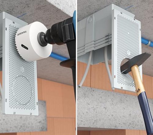 Kaiser 1159-70 ThermoX® ISO+ nagyméretű LED lámpa beépítő doboz 100 mm-nél vastagabb külső hőszigetelésbe