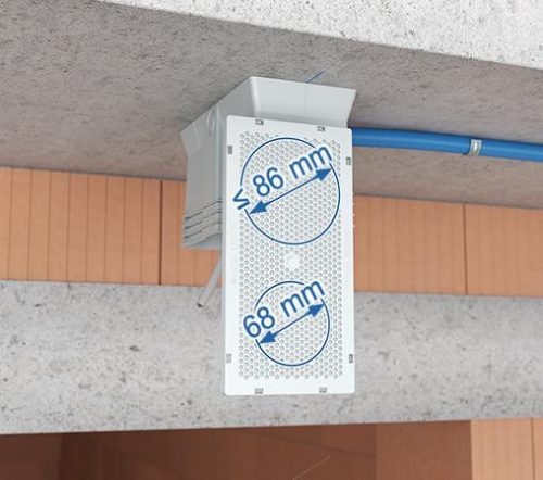 Kaiser 1159-70 ThermoX® ISO+ nagyméretű LED lámpa beépítő doboz 100 mm-nél vastagabb külső hőszigetelésbe