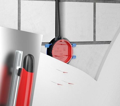 Kaiser 1181-48 többször felhasználható vakolófedél 1048-00 falilámpa dobozhoz