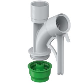   Kaiser 1202-04 zsaluzatra rögzíthető 30°-os kivezető / átvezető könyök M20-as védőcsövekhez