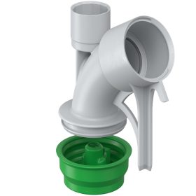   Kaiser 1202-29 zsaluzatra rögzíthető 30°-os kivezető / átvezető könyök M32-es védőcsövekhez