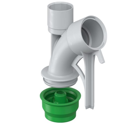 Kaiser 1202-34 zsaluzatra rögzíthető 30°-os kivezető / átvezető könyök M20-as védőcsövekhez