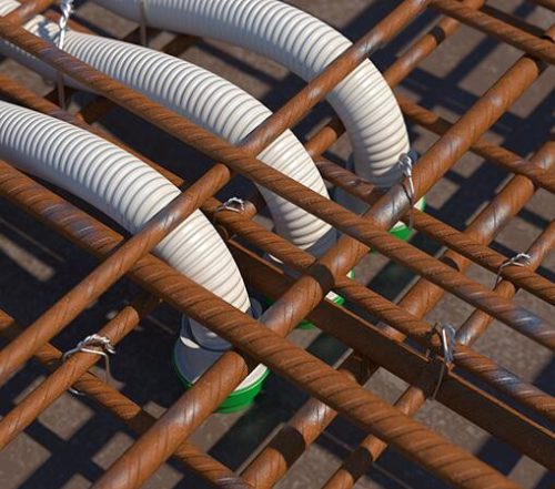 Kaiser 1204-24 zsaluzatra rögzíthető egyenes kivezető / átvezető idom M20-as védőcsövekhez