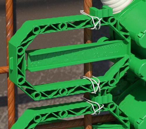 Kaiser 1211-01 PREFIX® rögzítőfüles 1-es sorolható Ø 60 mm szerelvénydoboz beton oldalfalazatba