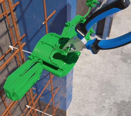 Kaiser 1211-02 PREFIX® rögzítőfüles 1-es sorolható Ø 35 mm kivezetődoboz lámpákhoz, eszközökhöz beton oldalfalazatba