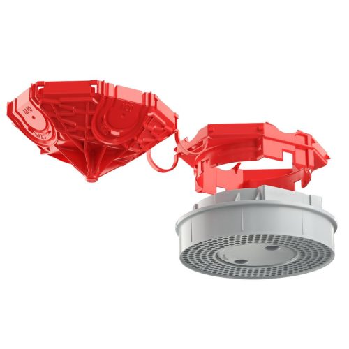 Kaiser 1249-13 B¹ Ø 60 mm kúpos készülékrögzítő doboz univerzális szerelő előlappal beton mennyezetbe