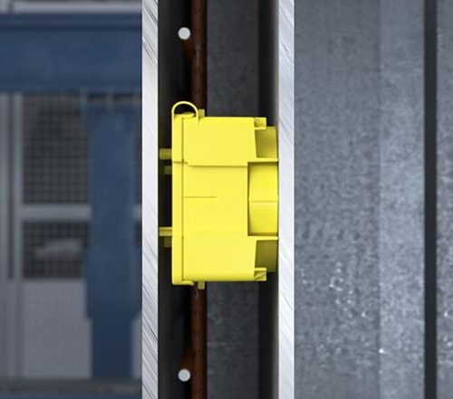 Kaiser 1256-01 Flat 45 sorolható Ø 60 mm lapos szerelvénydoboz beton falazatba