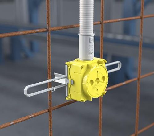 Kaiser 1256-01 Flat 45 sorolható Ø 60 mm lapos szerelvénydoboz beton falazatba