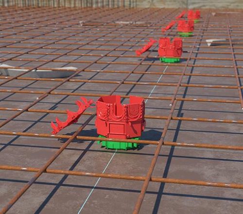 Kaiser 1260-11 B¹ Ø 60 mm extra mély szerelvénydoboz beton mennyezetbe nagyméretű védőcsövekhez