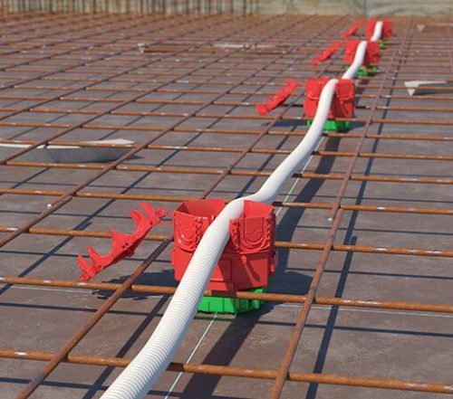 Kaiser 1260-11 B¹ Ø 60 mm extra mély szerelvénydoboz beton mennyezetbe nagyméretű védőcsövekhez