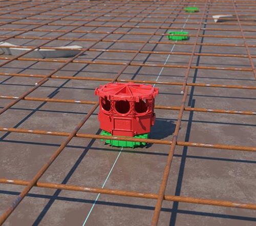 Kaiser 1260-11 B¹ Ø 60 mm extra mély szerelvénydoboz beton mennyezetbe nagyméretű védőcsövekhez