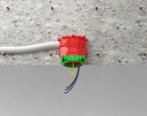 Kaiser 1265-11 B¹ Ø 60 mm mély szerelvénydoboz beton mennyezetbe