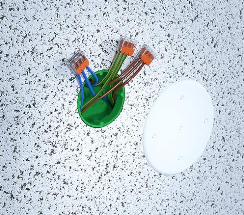 Kaiser 1266-01 Flat 45 sorolható Ø 60 mm lapos szerelvény- és kötődoboz beton falazatba