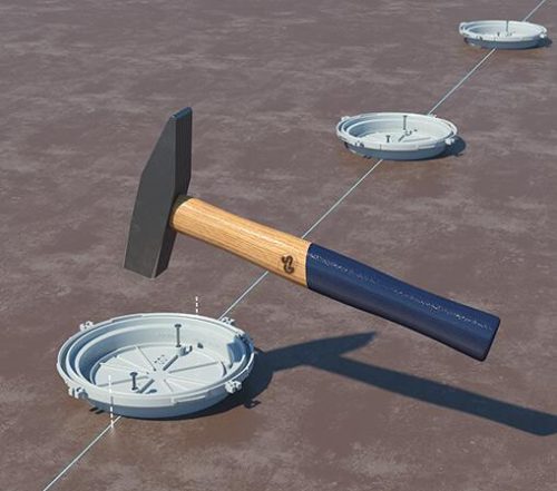 Kaiser 1281-00 HaloX® 100 LED lámpa, hangszóró és eszköz beépítő doboz beton mennyezetbe