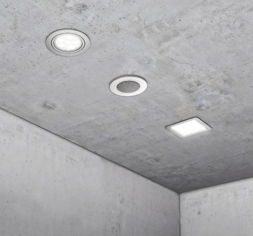 Kaiser 1281-00 HaloX® 100 LED lámpa, hangszóró és eszköz beépítő doboz beton mennyezetbe