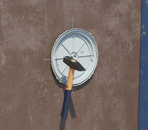 Kaiser 1282-00 HaloX® 180 LED lámpa, hangszóró és eszköz beépítő doboz beton mennyezetbe