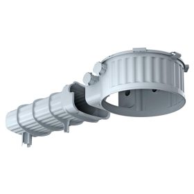   Kaiser 1282-40 HaloX® 180 LED lámpa, hangszóró és eszköz beépítő doboz beton mennyezetbe 325 mm-es trafóalagúttal
