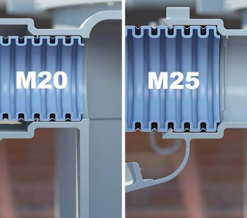 Kaiser 1282-40 HaloX® 180 LED lámpa, hangszóró és eszköz beépítő doboz beton mennyezetbe 325 mm-es trafóalagúttal