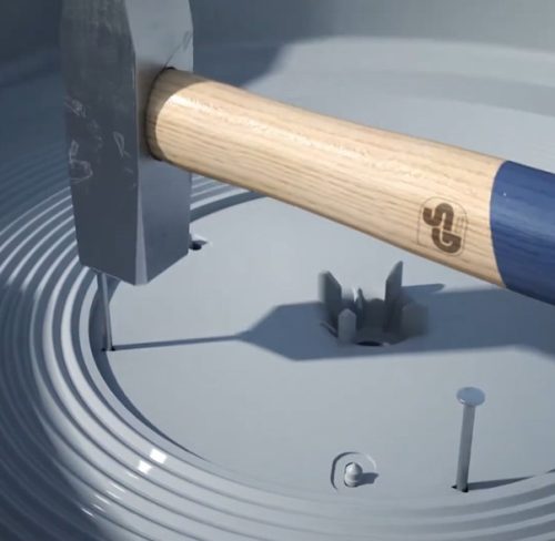 Kaiser 1293-27 KompaX®1 LED lámpa, hangszóró és eszköz beépítő doboz beton mennyezetbe ásványgyapot előlappal