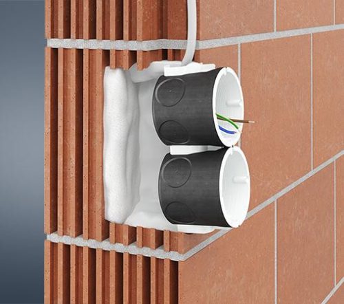 Kaiser 1564-01 tűzvédelmi sorolható süllyesztett szerelvénydoboz