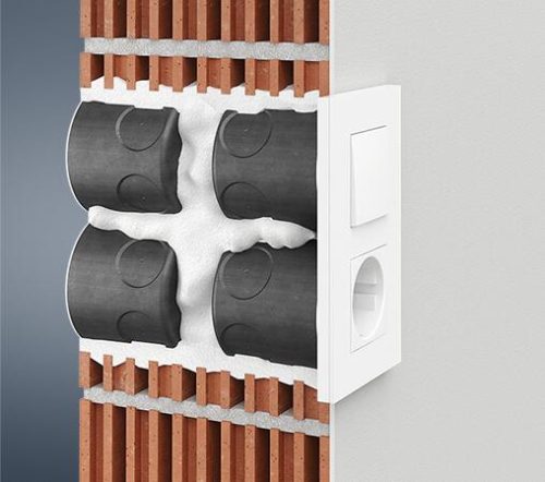 Kaiser 1564-01 tűzvédelmi sorolható süllyesztett szerelvénydoboz