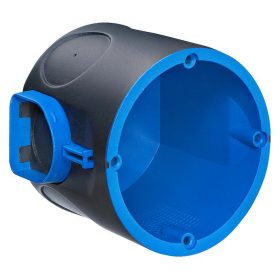   Kaiser 1569-01 hangszigetelt süllyesztett sorolható kerek szerelvénydoboz tégla falazatba - 56dB csillapítás