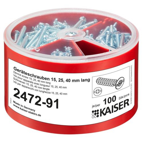Kaiser 2472-91 3×100 darabos készülékrögzítő csavarkészlet