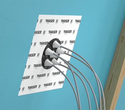 Kaiser 9059-61 6-os kábel átvezető (6 × Ø 4 – 11 mm) tömítőgallér párazáró fóliához és egyéb felületekhez