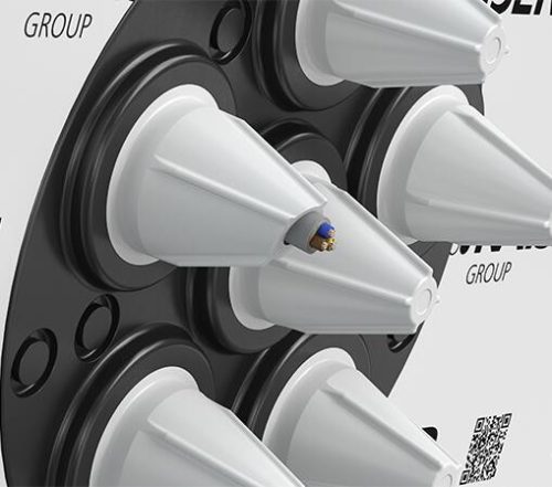 Kaiser 9059-61 6-os kábel átvezető (6 × Ø 4 – 11 mm) tömítőgallér párazáró fóliához és egyéb felületekhez